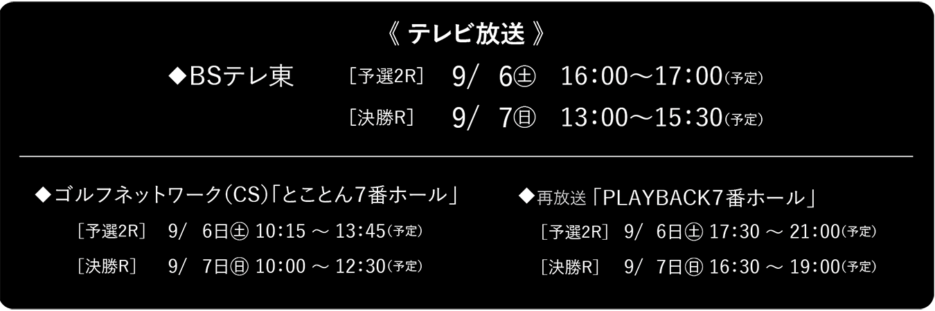テレビ放送時間